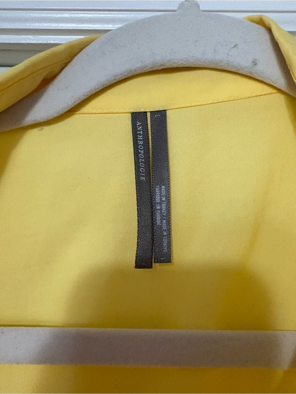 Anthropologie Somerset Yellow Tiered Shirred-Waist Maxi Dress - Picture 5 of 5